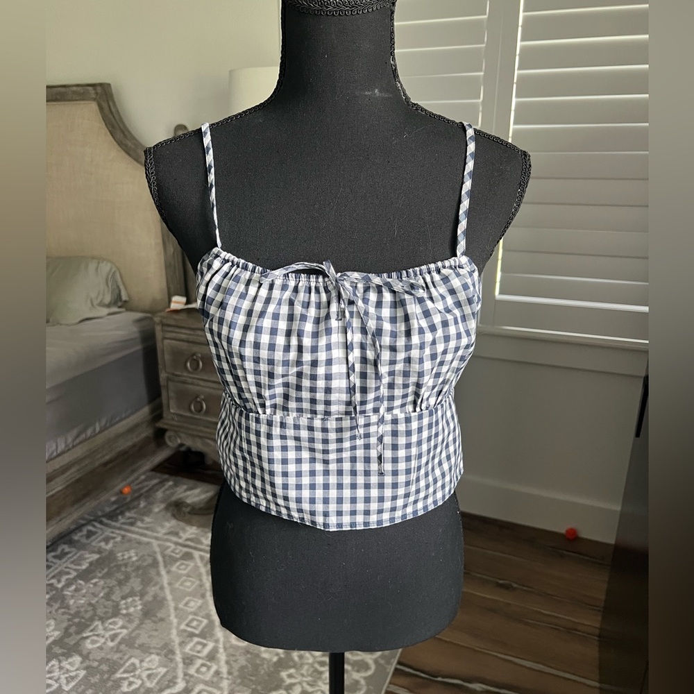 Abercrombie gingham crop top